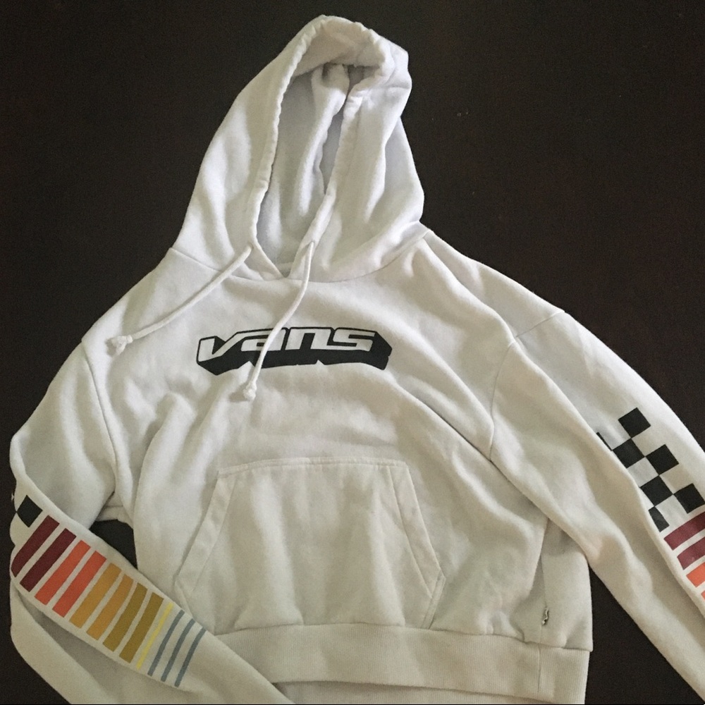 Colorful Vans Cropped Hoodie
